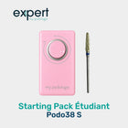 “Home care” student starting pack - 1 pink Podo38S micromotor + 1 tungsten carbide nail cutter