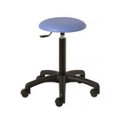Sgabello ergonomico PRISCA - Gamba in ABS nero - Dotato di 5 ruote