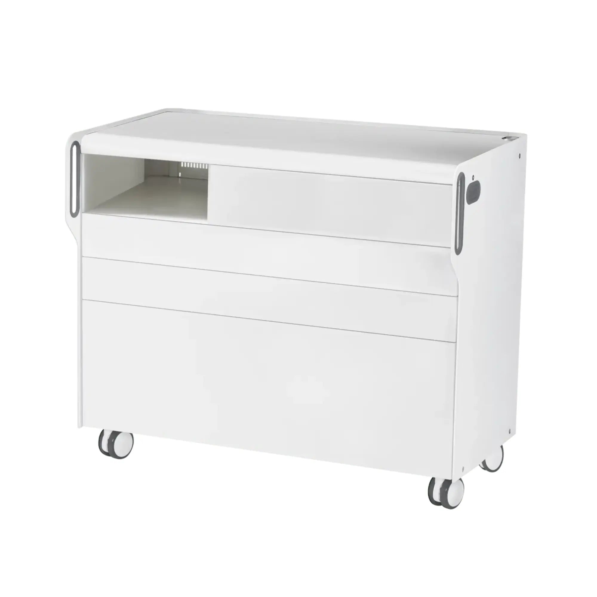 Unité de Podologie "Room Move" - Taille L - Ruck Ruck  Blanc-3-compartiment-micromoteur-à-gauche-Cercle-X